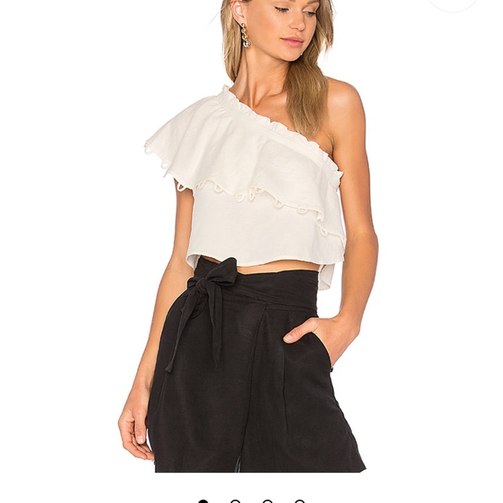 Zahar one sleeve top cream (APiece Apart)